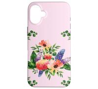 Elegant Watercolor Floral Bouquet Design with Vibrant Flower Custodia per iPhone 16 Plus