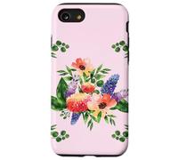 Elegant Watercolor Floral Bouquet Design with Vibrant Flower Custodia per iPhone SE (2020) / 7/8