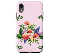 Elegant Watercolor Floral Bouquet Design with Vibrant Flower Custodia per iPhone XR