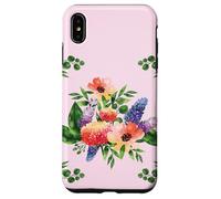 Elegant Watercolor Floral Bouquet Design with Vibrant Flower Custodia per iPhone XS Max