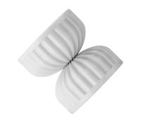 Elegant White Plastic Bed Headboard Stabilizers Provide Firm Support Accessory For Use On Tile Or Wood Flooring Floor Protective Pad
