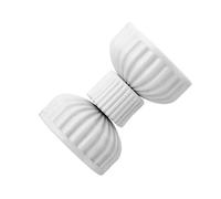 Elegant White Plastic Bed Headboard Stabilizers Provide Firm Support Accessory For Use On Tile Or Wood Flooring Floor Protective Pad