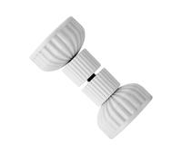 Elegant White Plastic Bed Headboard Stabilizers Provide Firm Support Accessory For Use On Tile Or Wood Flooring Floor Protective Pad