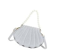 Elegant Women's Shell Shoulder Bag PU Leather Crossbody Bags Satchel Purse Bead Handbag for Commuting and Social Event Party Handbag for Women