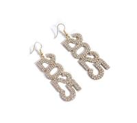 Elegante 2025 Orecchini Pendenti Gioielli Accessorio Per Le Donne Con Strass Accento Casa E Unici Disegni Lunghi Orecchini In Lega Per Le Donne, Misura unica, come descritto, come descritto