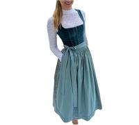 Elegante abito da donna alla moda casual di media lunghezza tradizionale vestito retrò per feste Oktoberfest, Marina Militare, 3XL