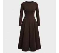 Elegante abito da donna in stile francese, taglio aderente, linea ad A, adatto per la Festa Nazionale Saudita in autunno L,M,S,XL,XSTessuto in maglia