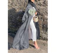 Elegante abito lungo e ampio in chiffon da donna, stile abaya araba, kimono cardigan, maniche a pipistrello, senza hijab, senza biancheria interiore, spedizione rapida per la primavera L,M,S,XL,XXLCol