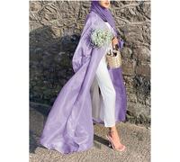 Elegante abito lungo e ampio in chiffon da donna, stile abaya araba, kimono cardigan, maniche a pipistrello, senza hijab, senza biancheria intima, spedizione rapida per la primavera L,M,S,XL,XXLColore