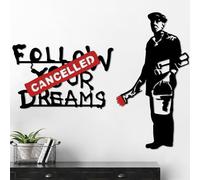 Elegante accessorio decorativo da parete in metallo, 100% metallo, spessore 1,5 mm, 64 x 42 cm e 46 x 87 cm, bianco e rosso, facile da montare a parete, perfetto per la decorazione della casa