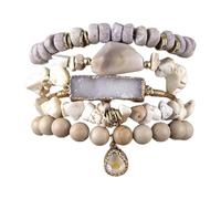 Elegante accessorio fatto a mano perline pietra texture gioielli da polso alla moda adatto per migliorare la forza di volontà fatto a mano unico, Misura unica, come descritto