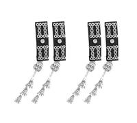 Elegante accessorio per capelli con frange argentate per capelli con struttura in lega, adatto per feste e amanti di stili etnici