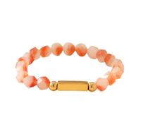 Elegante accessorio perline pietra texture gioielli da polso alla moda adatto per migliorare la forza di volontà braccialetto moderno, Misura unica, come descritto
