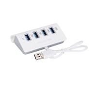 Elegante adattatore hub, aggiunge porte USB con tecnologia Plug-n-Play per laptop, desktop e tablet, eliminando l'inconveniente di dover passare da