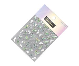 Elegante adesivo per nail art con farfalle 5D con glitter giapponesi per decorare le unghie, accessori per manicure