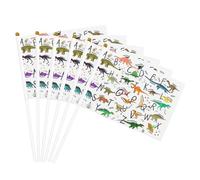 Elegante alfabeti di apprendimento con stampa di dinosauri bandiera palmare bandiere versatili matrimonio compleanno vacanza sport decorazione parata spettacolo