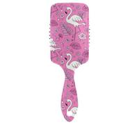 Elegante animale fenicottero pesca cuscino d'aria antistatico pettine progettato massaggiatore cuoio capelluto per la crescita dei capelli con manico ergonomico cepillo para cabello de mujer
