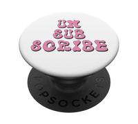 Elegante Annulla l"iscrizione Sovraccarico moderno del messaggio dell"età digitale PopSockets PopGrip Adesivo