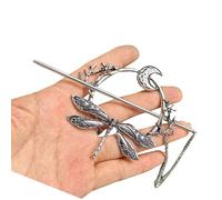 Elegante Antica Libellula Argento Luna Forcina Capelli Strumento Per Lo Styling Per Eventi Formali E Casual Vestire Puntelli Elegante Forcina Per Acconciature
