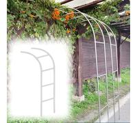 Elegante arco da giardino in metallo, per matrimoni e feste, con traliccio a forma di rosa placcato in zinco, perfetto come decorazione per esterni