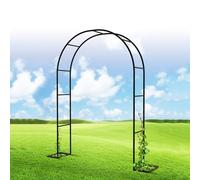 Elegante arco da giardino in metallo per matrimoni, robusto e robusto pergolato per rose rampicanti e frutta, perfetto per ingressi, terrazze, compleanni e feste di Natale
