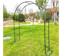 Elegante arco da giardino in metallo per matrimoni, robusto telaio per arrampicata per rose e frutta, cancello decorativo con base, ideale per compleanni, patio e pergole di Natale