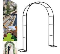 Elegante arco da giardino in metallo per piante rampicanti e rose, arco decorativo per matrimoni, per esterni, per terrazze, supporto per piante in ferro, ideale per esposizioni floreali e decorazioni