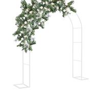 Elegante arco nuziale in metallo per cerimonia in giardino, traliccio per piante rampicanti, disponibile da 1,2 x 2,2 m a 3,5 x 2,2 m, arco per rose bianche per una splendida decorazione
