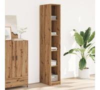 Elegante armadio in legno di quercia, 30 x 50 x 200 cm, moderno ingegnerizzato per case eleganti, design contemporaneo e costruzione durevole