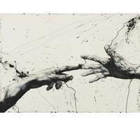 Elegante arte da parete a sfera da discoteca con accento rosa in stile...