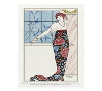 Elegante arte murale Art Déco di George Barbier Art Deco Mode Wall
