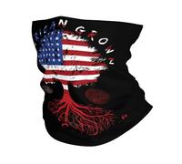Elegante Bandana,America And Morocco Moroccan Flag Roots,Ghetta da Collo Antiscivolo Sciarpa a Mezza Faccia per Sports Escursionismo Motocicletta 26X30cm