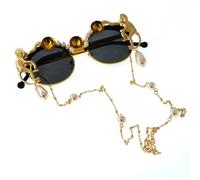 Elegante Barocco Perle Catena Occhiali Da Sole Per Le Donne Degli Uomini Unisex Confortevole Sole Occhiali Protettivi Per Varie Occasioni Elegante Festa Eyewear