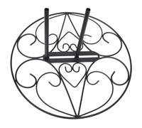 Elegante base per bandiera in metallo, robusta 0,9 kg, nera, progettata per supporti per bandiere da giardino, larghezza 27,9 cm x altezza 15,2 cm, bandiere americane per esterni e decorazioni