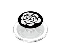 Elegante bianco su rosa nera minimalista Bauhaus Forme Mania PopSockets PopGrip per MagSafe