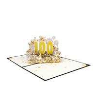 Elegante biglietto pop-up per anniversario di amore e piacere, biglietto di auguri per diversi anni per anime gemelle e coppie