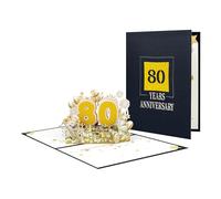 Elegante biglietto pop-up per anniversario di amore e piacere, biglietto di auguri per diversi anni per anime gemelle e coppie