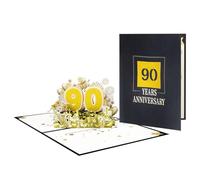Elegante biglietto pop-up per anniversario di amore e piacere, biglietto di auguri per diversi anni per anime gemelle e coppie