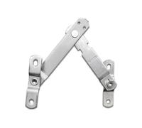 Elegante blocco limitatore per finestre in acciaio inox per mantenere l'integrità senza bisogno di rimuovere gli accessori esistenti fermaporta