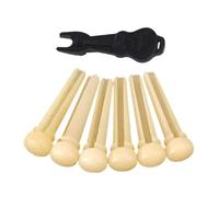 Elegante Bone Chitarra Ponte Perni Set Bone Ponte Perni Ponte Accessori Stringa Texture Osso Adatto Per Chitarra