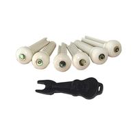 Elegante Bone Chitarra Ponte Perni Set Ponte Osso Perni Del Ponte Accessori Stringa Texture