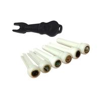 Elegante Bone Chitarra Ponte Perni Set Ponte Osso Perni Del Ponte Accessori Stringa Texture