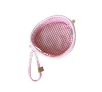 Elegante borsa a forma di cubi trasparente con divertenti stampe di frutta piccole borse per bambole borsa portatile per uso quotidiano e viaggio piccole borse per bambole per figure da collezione, B