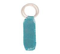 Elegante borsa a mano decorata con strass per trasportare il telefono con pratica custodia a rete dal design elegante, Blu lago