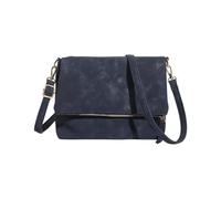 Elegante borsa a tracolla con patta superiore per le donne tracolla regolabile ampio spazio di archiviazione stili moderni borsa in pelle PU borsa da donna, Blu