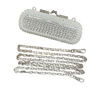 Elegante borsa a tracolla con strass di vetro, borsa da sera casual adatta per riunioni eleganti e ricevimenti pochette di lusso, Stile 1, One Size