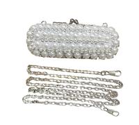 Elegante borsa a tracolla con strass di vetro, borsa da sera casual adatta per riunioni eleganti e ricevimenti pochette di lusso, Stile 5, One Size