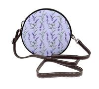 Elegante borsa a tracolla da donna con stampa lavanda 1, piccola borsa in pelle da viaggio, borse a tracolla da donna