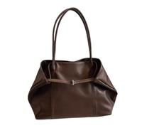 Elegante borsa a tracolla da donna - Minimalista City Shopper con moderna chiusura con passanti, grande borsa quotidiana in ecopelle, elegante e pratica per ufficio, università e tempo libero, Shopper