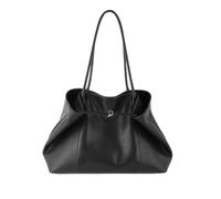 Elegante borsa a tracolla da donna - Minimalista City Shopper con moderna chiusura con passanti, grande borsa quotidiana in ecopelle, elegante e pratica per ufficio, università e tempo libero, Shopper